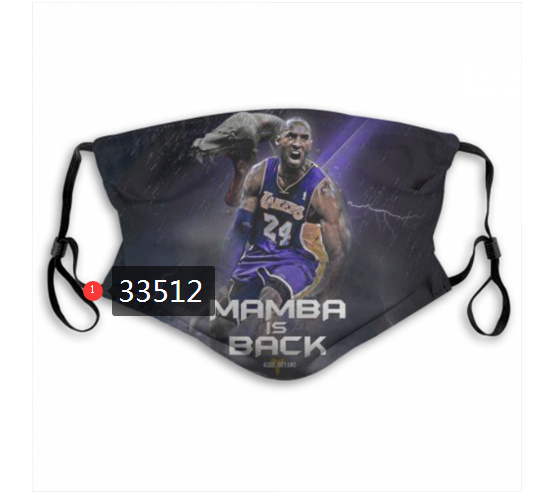 2021 NBA Los Angeles Lakers #24 kobe bryant 33512 Dust mask with filter
